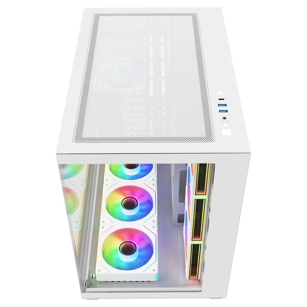 Fortron M341-WA Корпус Midi Tower для ПК Белый ARGB Photo 2