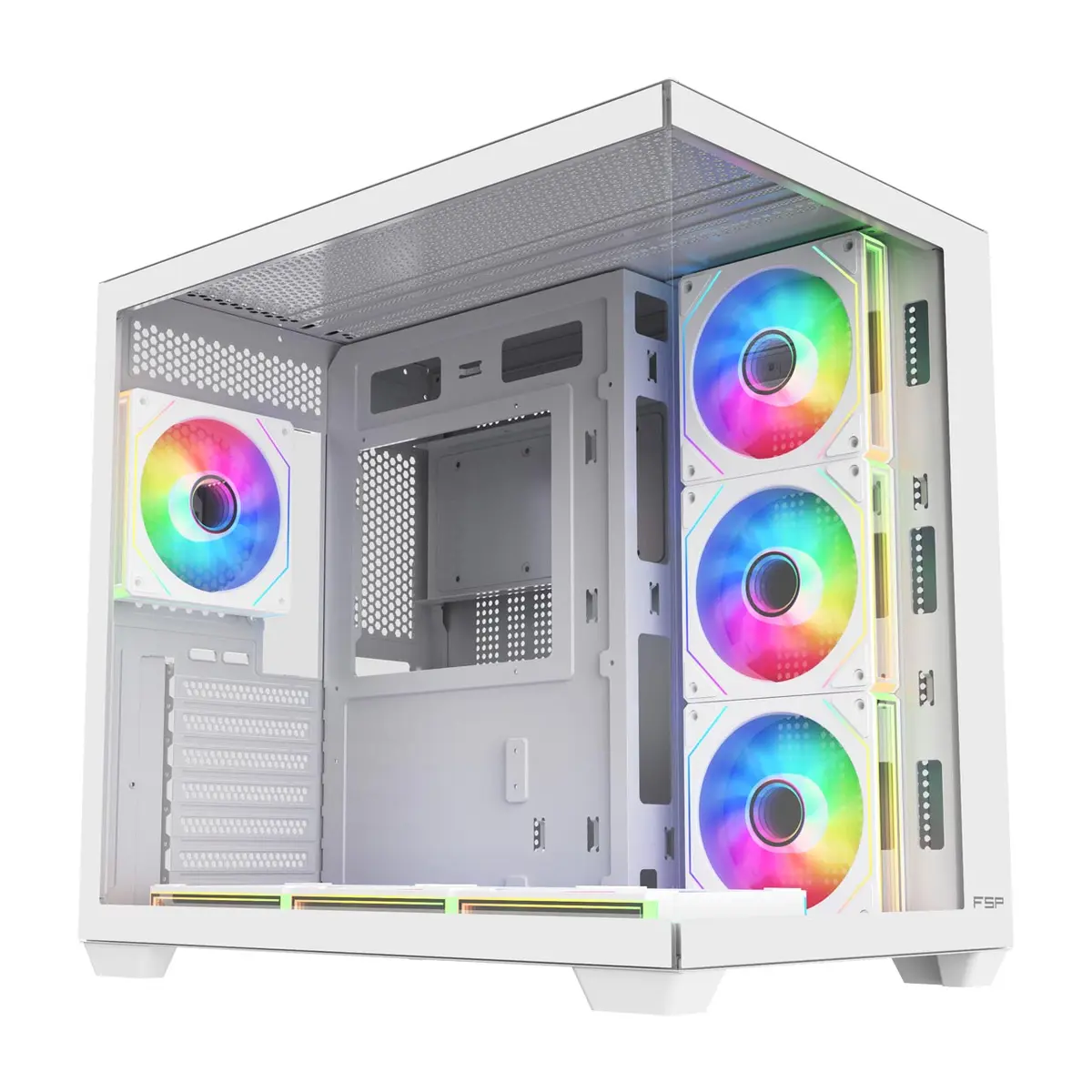 Fortron M341-WA Корпус Midi Tower для ПК Белый ARGB Photo 4