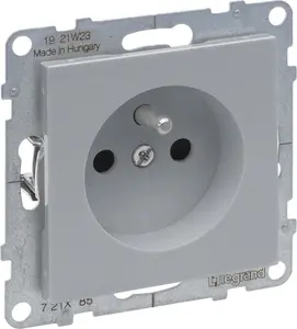 Legrand SUNO 721385 Электрическая розетка 2P+Z 16 А 250 В Винтовые клеммы Алюминий