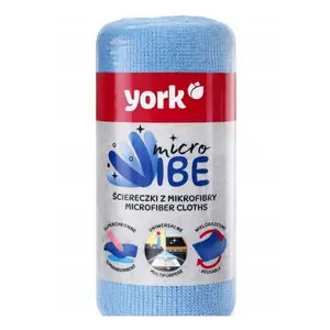 York Micro Vibe Салфетки из микрофибры в рулоне 20 шт. 25х30 см для сухой и влажной уборки