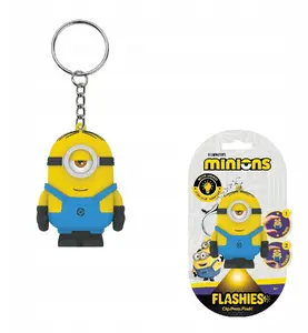 KIDS Minions 2-in-1 LED Flashlight Keychain for Keys and Backpacks