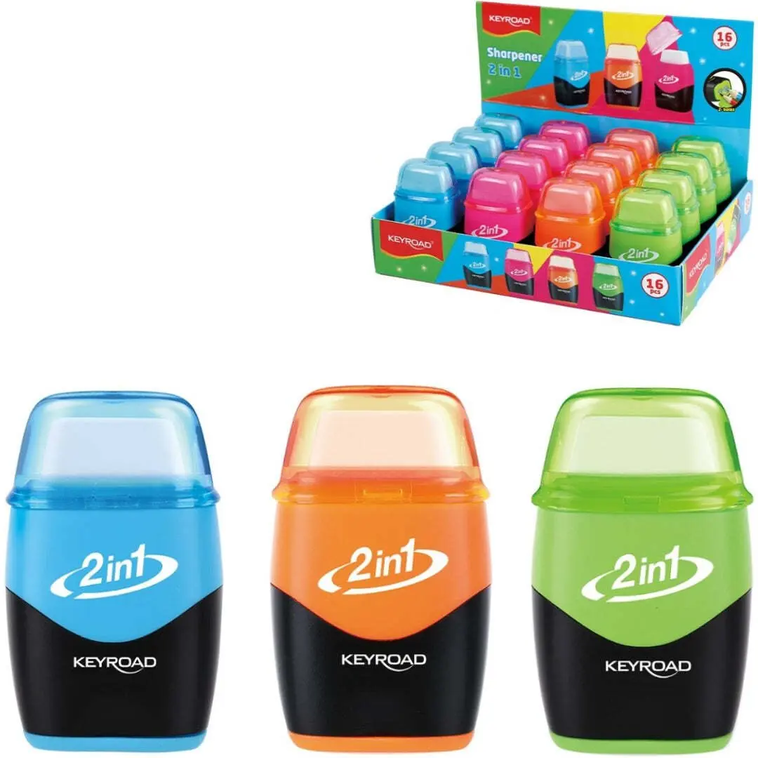 Keyroad KR980124 Dubultais plastmasas zīmuļu asināmais