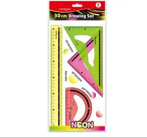 Геометрический набор Keyroad Neon KR973546 4 предмета 30см Микс цветов