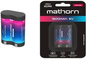 Литий-марганцевая батарейка Mathorn Ultimate 2CR5 1500 мАч LiMnO2 6В