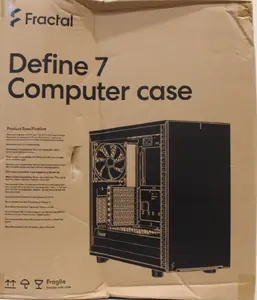 Fractal Design Define 7 Solid E-ATX Computer Case Black without Window with Front USB 3.1 Type-C and USB 3.0