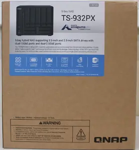 QNAP TS-932PX-4G 9-отсечный QTS NAS Башня AnnapurnaLabs Alpine AL324 ARM Cortex-A57 Четырехъядерный 1.7 ГГц 4 ГБ DDR4 Hot-Swap 2x2.5GbE 2x10GbE