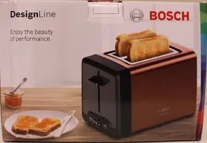 SALE OUT. Bosch TAT4P429 DesignLine Toaster, 970 W, 2 slots, Copper | SALE OUT. | Bosch DesignLine Toaster | TAT4P429 | Power 970 W | Number of slots 2 | Housing material Stainless Steel | Copper/Black | DAMAGED PACKAGING