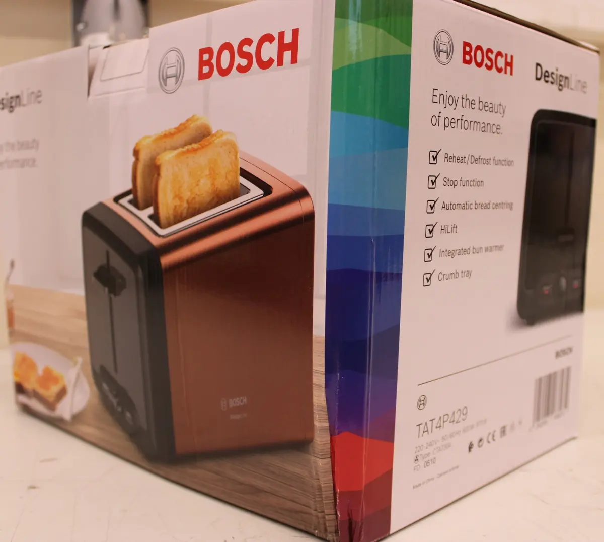 Bosch TAT4P429 DesignLine Toaster Photo 4
