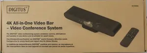 Digitus DS-55581 4K All-in-One Video Bar video konferences sistēma ar iebūvētu mikrofonu un 3840 x 2160 izšķirtspēju