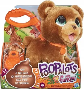 Hasbro Furreal Friends Duży zwierzak na smyczy Poopalots Niedźwiadek E8947