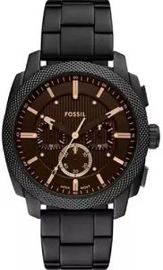 Мужские часы Fossil Machine с коричневым циферблатом FS6097
