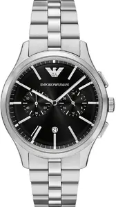 Emporio Armani Dario vīriešu pulkstenis ar melnu ciparnīcu AR11691