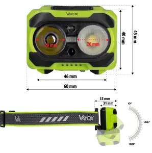Налобный фонарь Oledowani TwinBeam Pro Series VA0361 Vayox 600лм IP44