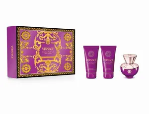 VERSACE Dylan Purple pour Femme Eau de Parfum 50ml Body Lotion 50ml Shower Gel 50ml Fragrance Gift Set