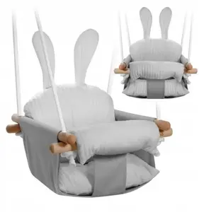 Artyk Tulano Hop 33 Grey wooden baby swing for children from 6 months for indoor use