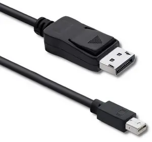 Qoltec 50434 Mini DisplayPort to DisplayPort cable male to male v1.1 4K black 1.8m