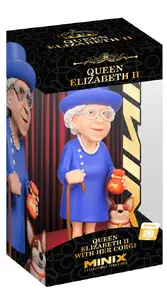 Виниловая коллекционная фигурка MiniX Королева Елизавета II с корги