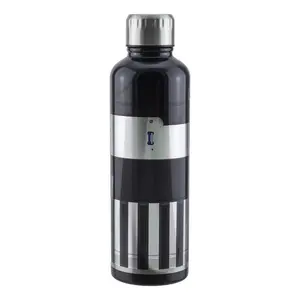 Paladone Darth Vader Lightsaber Metal Water Bottle 500 ml Stainless Steel Black and Silver Sport Lid