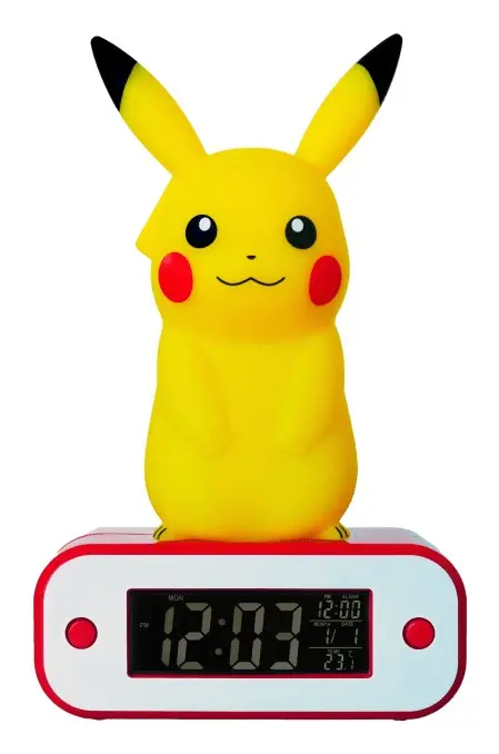 TEKNOFUN 811359 Digitālais modinātājs Pikahū Pokemons