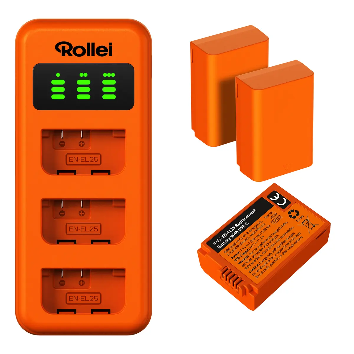 Rollei EN-EL25 USB akumulatoru lādētājs Nikon