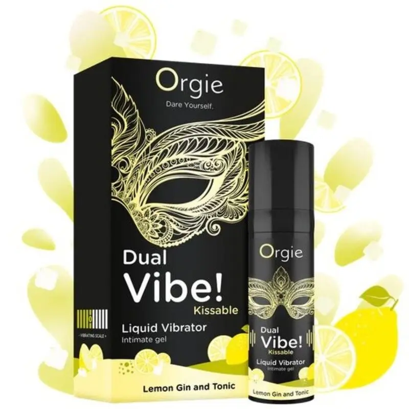 Orgie Dual Vibe Lemon Gin And Tonic Liquid Vibrator Photo 3