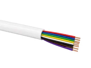 Telekomunikāciju signalizācijas un domofona kabelis Q-LANTEC YTDY 8x0.5 LSOH B2ca Balts 100m