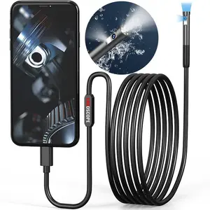 mbg line W300 Dual Camera Inspection Camera Endoscope 2M 7 LED 2xFHD WiFi for iPhone