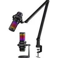 PREYON Osprey Scream RGB POS43B mikrofons ar RGB apgaismojumu