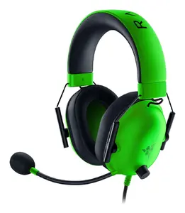Razer BlackShark V2 X Vadu spēļu austiņas Bināurālas Circumaural zaļa melna Iebūvēts mikrofons