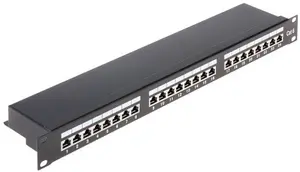INNE PP-24/RJ6-C/FTP-S 24-Port RJ-45 Cat 6 C/FTP Shielded Patch Panel
