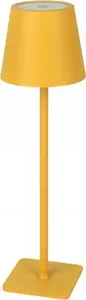 Lampa stołowa Superfire Ikraunamas, stalinis sviestuvas TAZA, 3.5W, 400lm, IP54, CCT keiciamos spalvos, 4000mAh, geltona