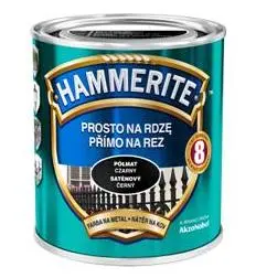 Hammerite Prosto na Rdzę полуматовая черная краска по металлу 0,7 л