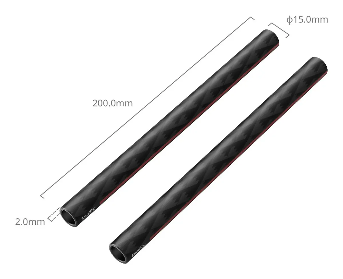 SmallRig 5211 Carbon Mounting Rods 15mm 200mm Photo 3