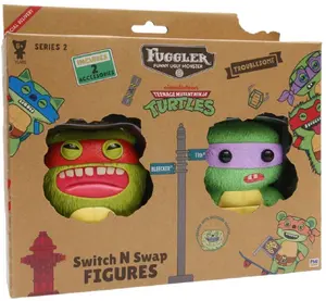 Kids World Fuggler S2 Swap & Style Figures 2 Pack Raphael & Donatello Action Figures