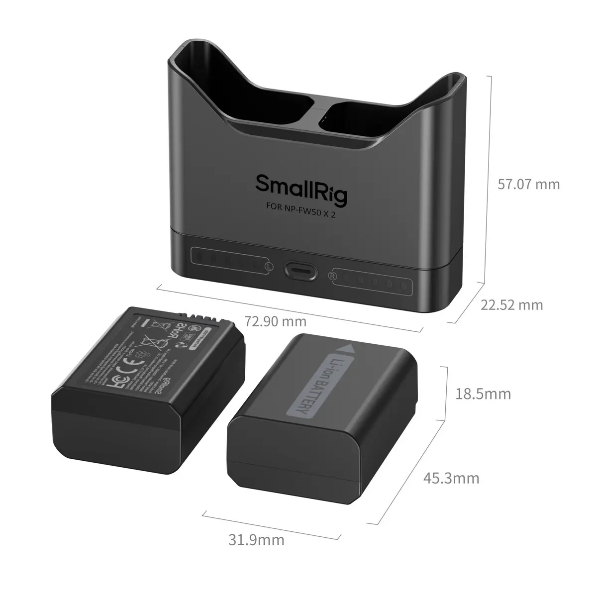 SmallRig Turbo Charging Kit for NP-FW50 Cameras Photo 8