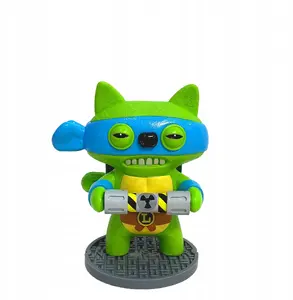 Kids World Fuggler S2 Swap and Style Figures 2 Pack Leonardo and Michelangelo collectible monster plush toys with interchangeable pieces