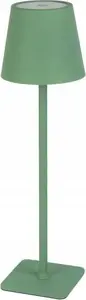 Lampa stołowa Superfire Ikraunamas, stalinis sviestuvas TAZA, 3.5W, 400lm, IP54, CCT keiciamos spalvos, 4000mAh, pasteline zalia
