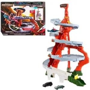 MATTEL Matchbox The Movie Kalnu helikopteru bēgšanas rotaļu komplekts ar 2 rotaļu mašīnām un 1 helikopteru, plastmasa, daudzkrāsains