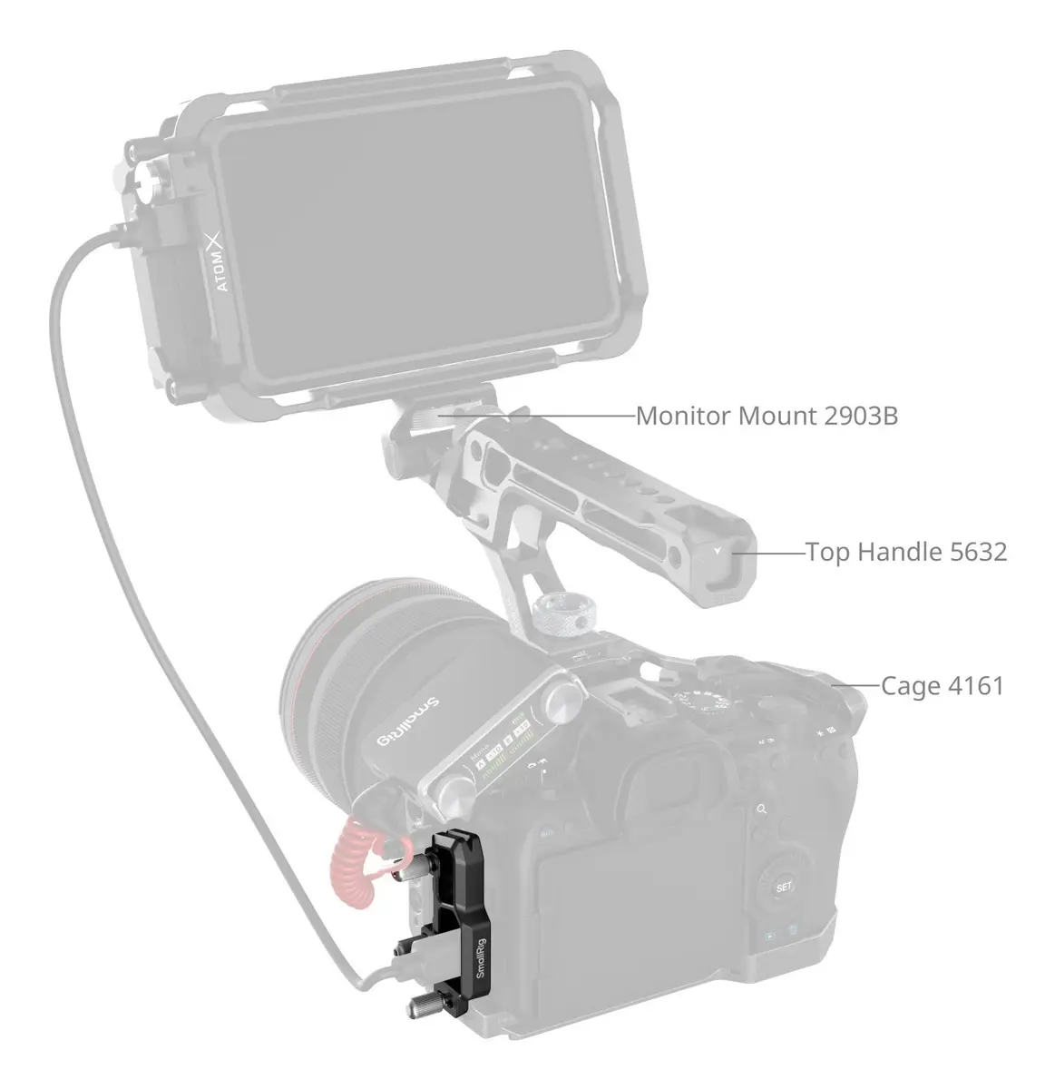 SmallRig 5969 Cable Clamp for Canon EOS R6 Mark III / R5 Mark II Photo 4