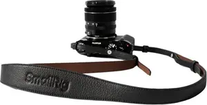 SmallRig 5208 Genuine Leather Shoulder and Neck Strap for Digital Cameras in Black