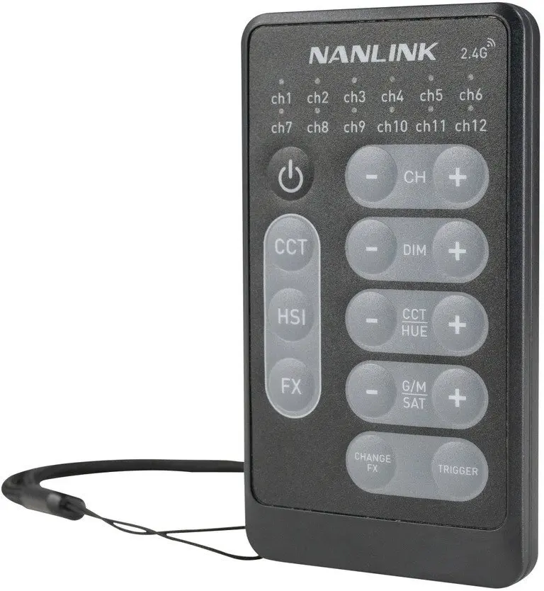 Nanlite WS-RC-C2 Tālvadības pults apgaismojumam melna