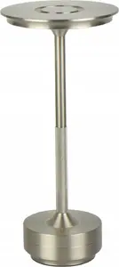 Avide CAMELIA Cordless Table Lamp, 2.5W, 250lm, CCT Color Temperature Adjustable, 4000mAh Battery, Silver
