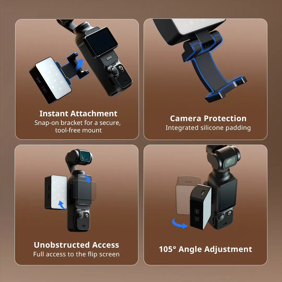 SmallRig 5733 Video Light Kit for DJI Osmo Pocket 3 Photo 9