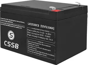 LTC LX12120CS Uzlādējams Akumulators 12V 12Ah Svina-Skābes