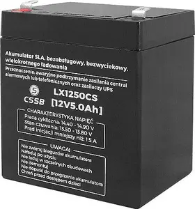 CSSB LX1250CS Rechargeable Battery 12V 5Ah