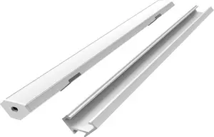 V-tac 2m LED Corner Profile Kit White with White Cover Brackets and End Caps 203655