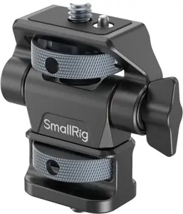 SmallRig 4886 Monitor Mount with 1/4"-20 Screw Rotatable and Adjustable Aluminium Black