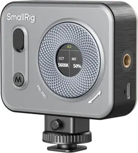 SmallRig Vibe P96 Pro mini LED Video Light 5 W warm white black aluminium battery-powered