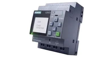 Siemens LOGO! 12/24RCE loģikas modulis ar 8 digitālajām ieejām, 4 analogajām ieejām, 4 digitālajām izejām, 400 blokiem un IP20 aizsardzību