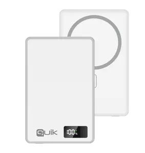 Магнитный беспроводной повербанк Quik QP-845 5000мАч с быстрой зарядкой 15Вт и портом USB-C